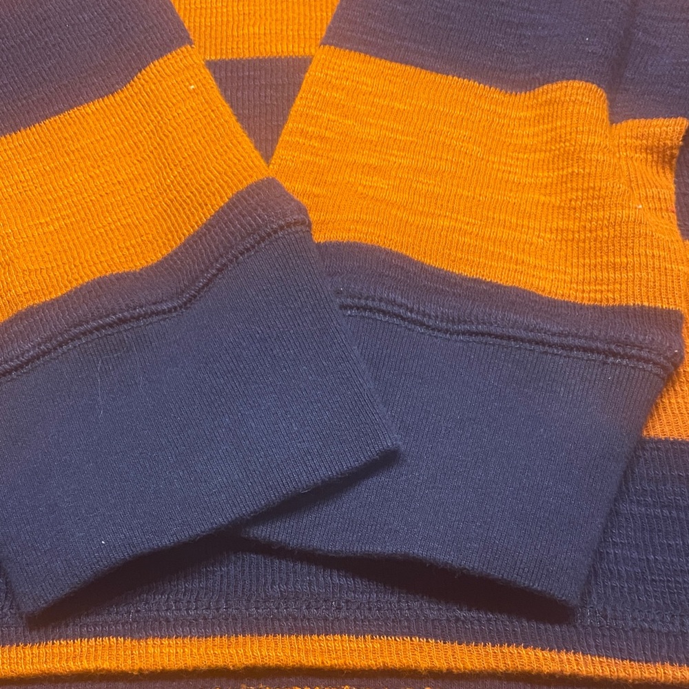 Merona Orange and Navy Knit Top - Picture 3 of 5